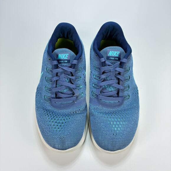 Nike Free RN Blue Moon Lace Up Running Shoes Athletic Sneakers Women's Size 8 - Picture 7 of 10